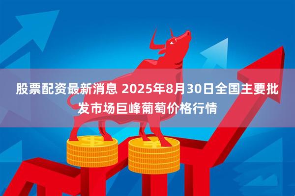 股票配资最新消息 2025年8月30日全国主要批发市场巨峰葡萄价格行情